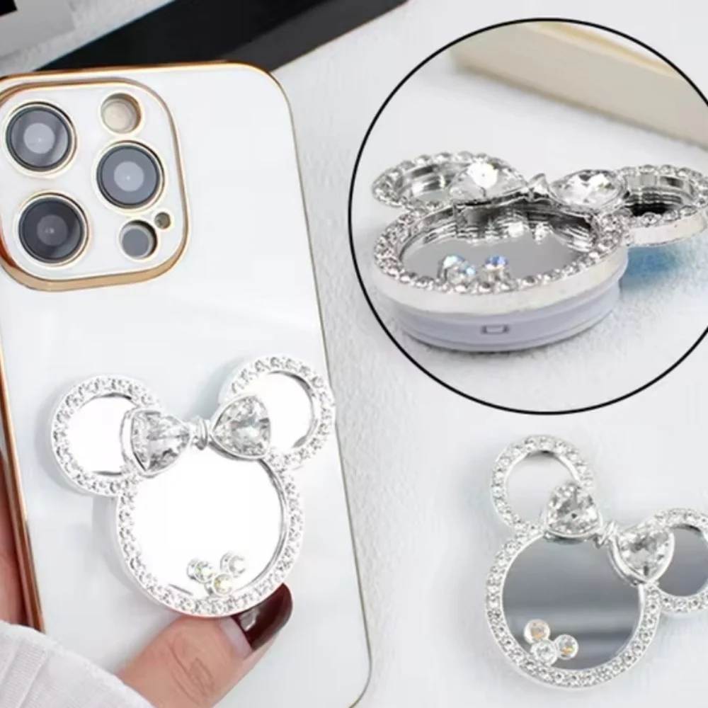 NEW Minnie Mouse Mirrored Phone Grip & Smart Watch Charm